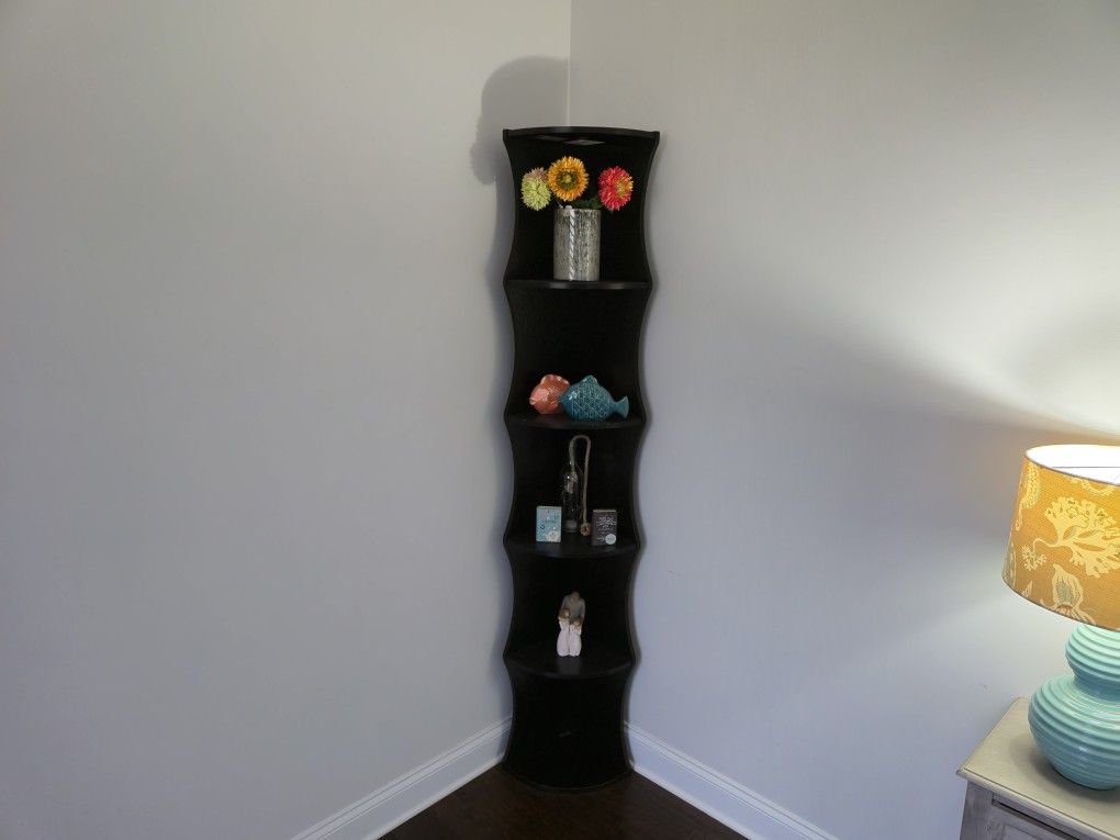 5 Shelf Corner Book Case