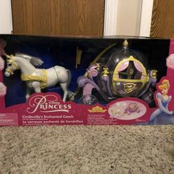Disney Vintage Cinderella’s Enchanted Coach Princess Disney Store Think Way RARE

