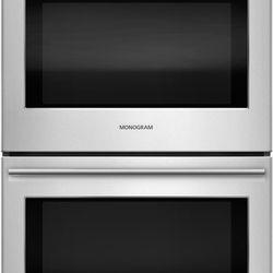 GE® Monogram® 30" Electronic Convection Double Wall Oven-Stainless Steel
