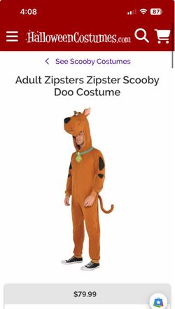 Scooby Doo Halloween Costume S/M