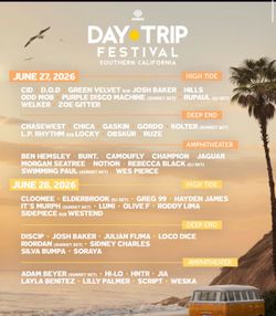 DAY TRIP 2 DAY WRISTBANDS ALL ACCESS BEST OFFER TAKES THEM