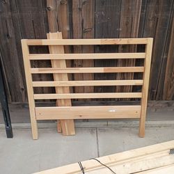 Twin size wooden bed frame