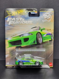 Hot Wheels Premium Fast & Furious 1995 Mitsubishi Eclipse CHASE Green 1/5