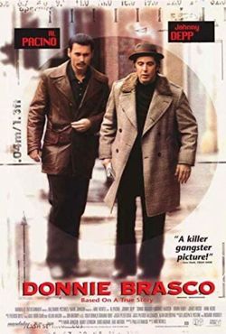 Donnie Brasco Movie Poster 24 x 36 Inches Full Sized Print Plexiglass Framed & Ready for Display