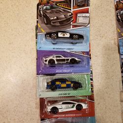 HOT WHEELS 2020 THEMED ART POLICE COMPLETE SET OF 5