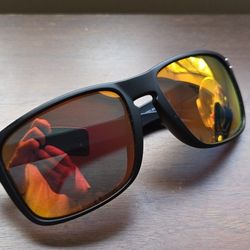 New Oakley Holbrook XXL Sunglasses, Matte Black, Prizm Ruby Polarized Lenses