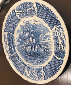 Friendship of Salem Blue and White Collector Plate