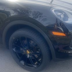 Porsche Cayenne 21” New Blk Gt Styie New Rims Tires Setvsamplebpic 
