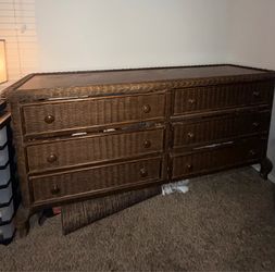 Wicker dresser
