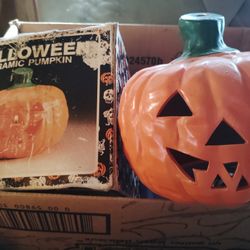 Halloween Ceramic Pumpkin