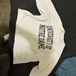 University Of Norte Dame Croptop Sweatshirt