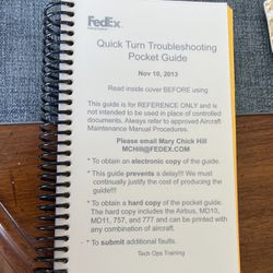 Quick Turn Troubleshooting Pocket Guide