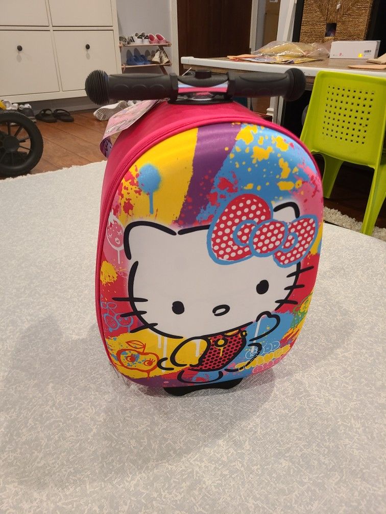 Hello Kitty Scooter Luggage Carry On Travel Bag
