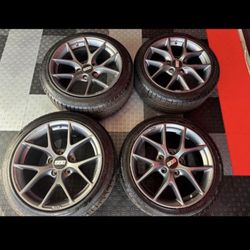 BBS Wheels 5x130 Staggered Wheels And Tires Authentic