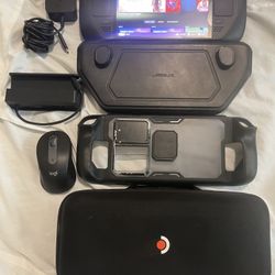 Steam Deck OLED 1TB Upgraded SSD + 1TB SD Card + Dock + Cases + Mouse Bundle