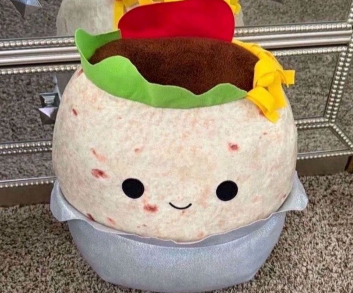 Brand New Burrito Squishmellow 16”inch Plush