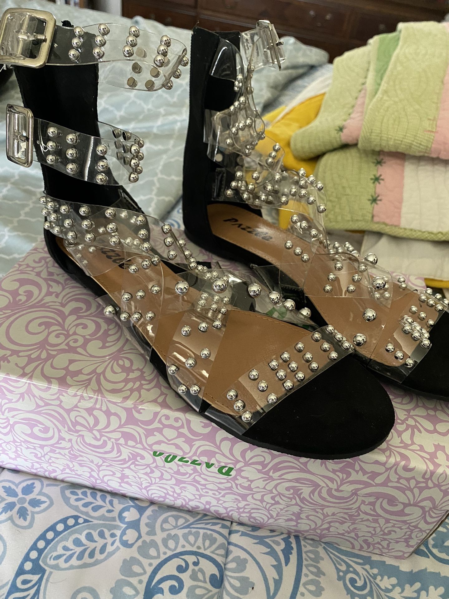 Studded Sandals Size 7