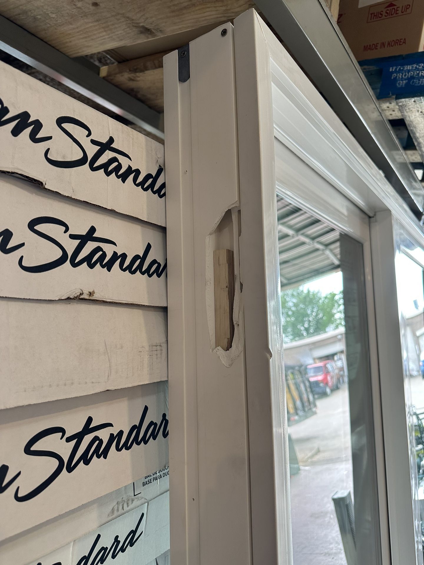 MasterPiece 72 in. x 80 in. Smooth White LeftHand Composite Sliding