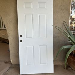 Metal 6 Panel Door 35 3/4 X 79