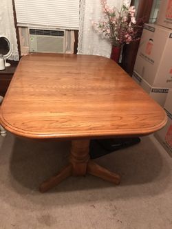 Dining room table and chairs