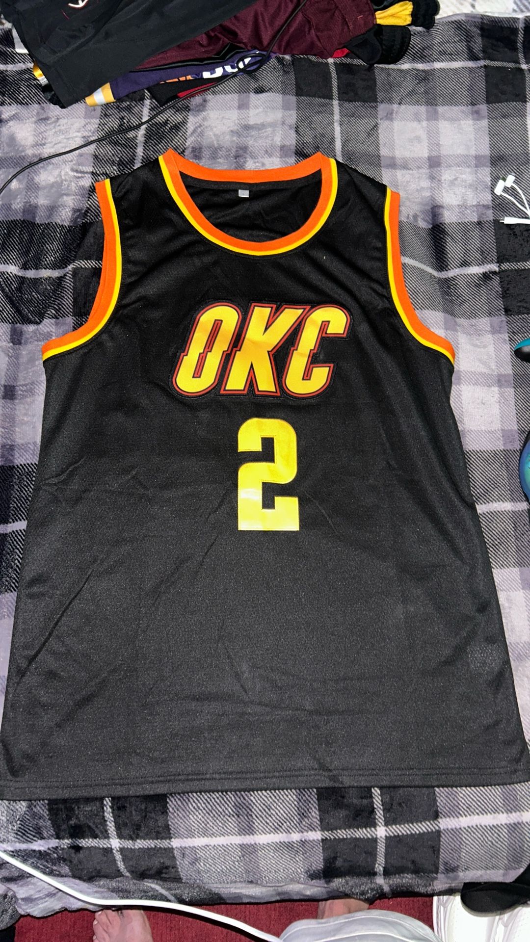Stitched SGA Black OKC Jersey
