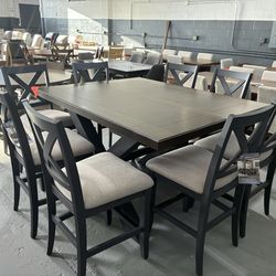 Dining table set of 8