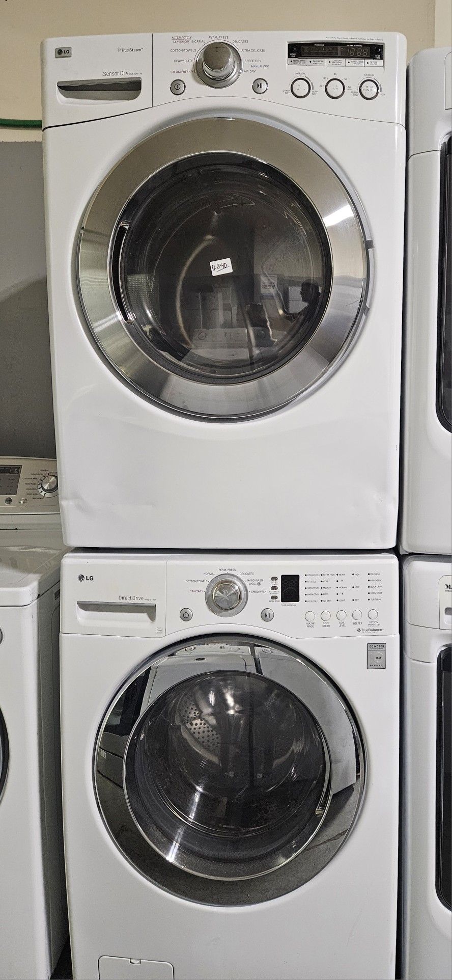 LG Large Capacity Washer And Electric Dryer 