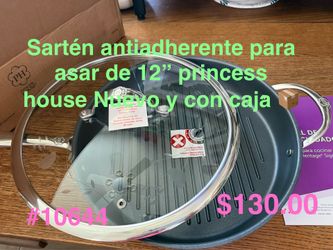 Sartén de 12” para asar con antiadherente 👉 princess house todo nuevo y con caja 📦