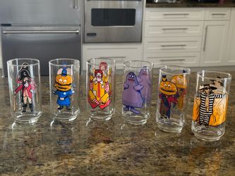 McDonald’s Collector Series Character Glass Set of 6 Vintage 1977