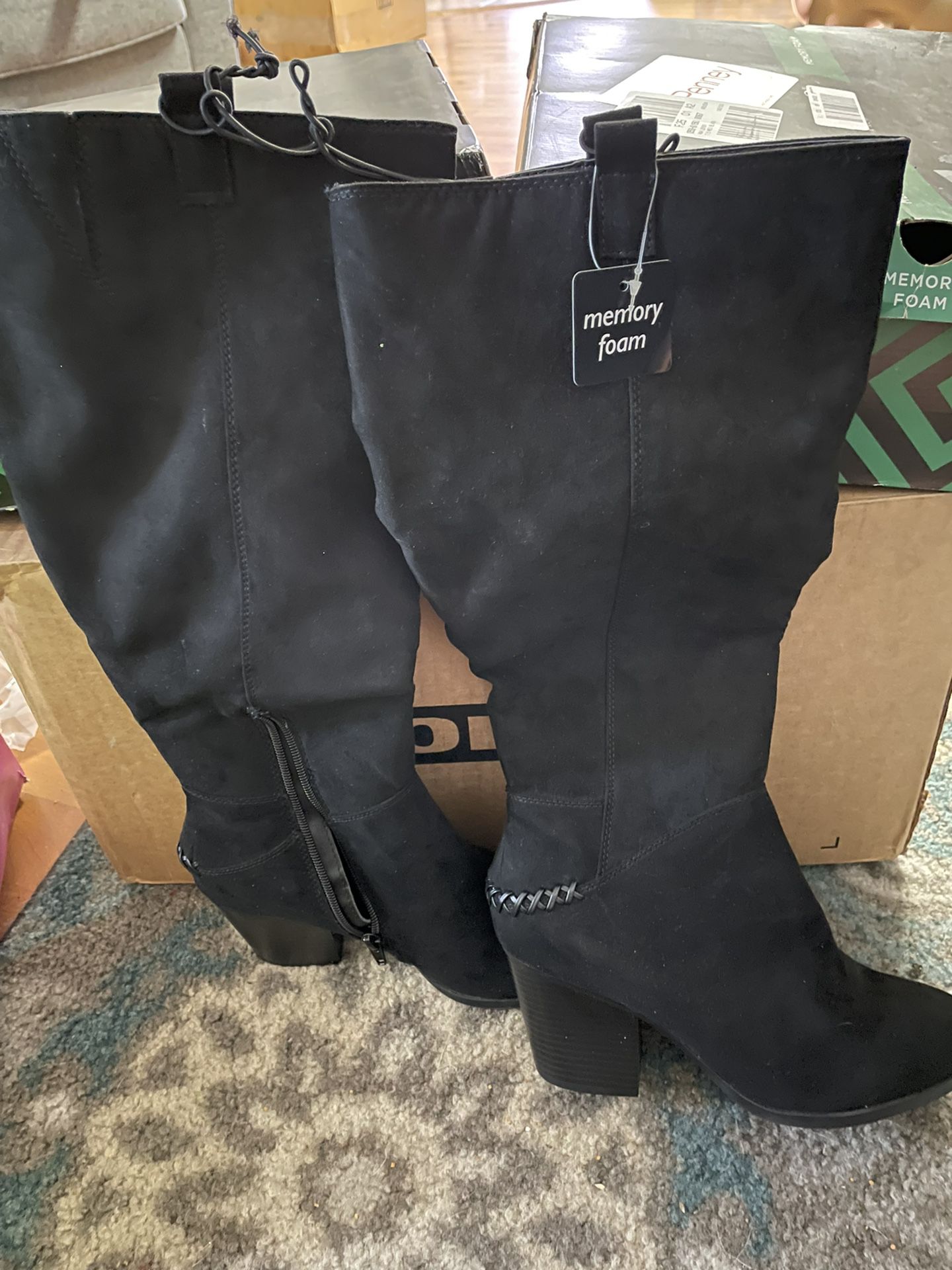 Brand New Ana Black Long Boots 