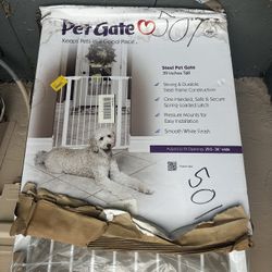 PetGate White 39 Inches Tall