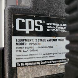 CPS 2 Stage 6 Cfm   vacuum Pump