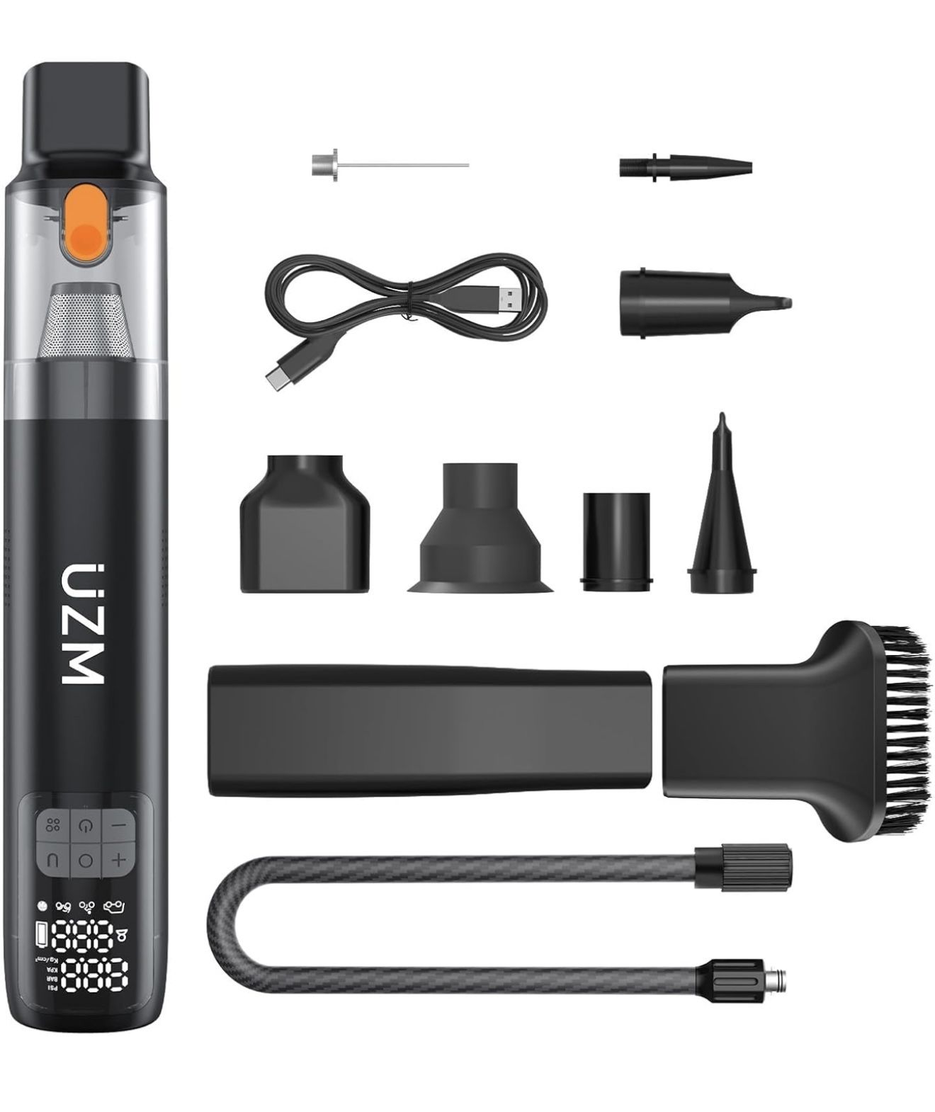 3 in 1 Portable Tire Inflator and Car Vacuum