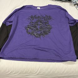 Trends purple grunge medium shirt