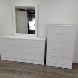 Brand New Set - Dresser, Mirror and Chest - Delivery Available 