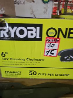 Ryobi 6in. Pruning chainsaw