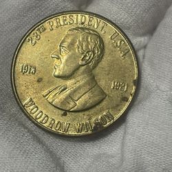 28Th President Woodrow Wilson Commemorative Coin