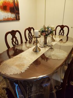 Formal dining table And 6 chairs