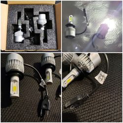 H7 led bulbs 6000k-6500k white new!!