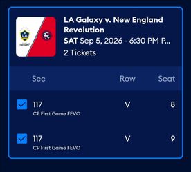 La galaxy tickets