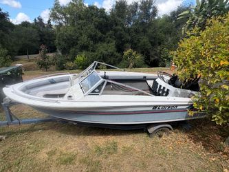 Larson boat with trailer ran 2 years ago needs little work