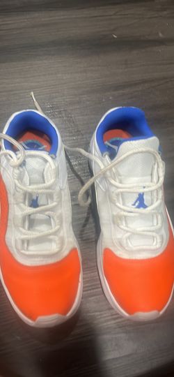 Nike Air Jordan 11 Low White Safety Orange Hyper Royal 