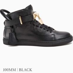Bucemi Black Leather Shoe Size 40