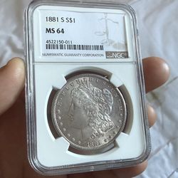 1881 S  Morgan Dollar 