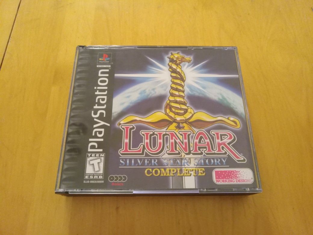 PS1 Lunar Silver Star Edition Complete 4 Disks
