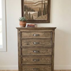 Solid wood Dresser or Tall chest of drawers