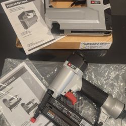 Brand NEW Porter CABLE Brad Nailer AND Pneumatic Stapler