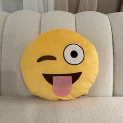 Tongue Face Emoji Stuffed Plush Soft Pillow