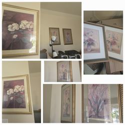 Large And Extra Large Floral Prints-prices In Description 