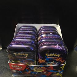 Pokemon Mega Evolution Mini Tin Display